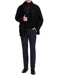 Wool-Blend Car Coat