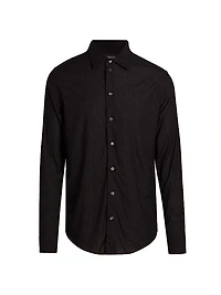 Flocked Velvet Sport Shirt