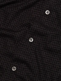 Flocked Velvet Sport Shirt