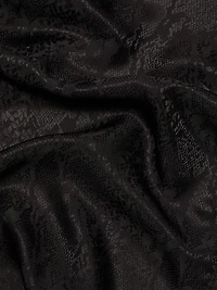 Snake-Print Jacquard Button-Front Sport Shirt