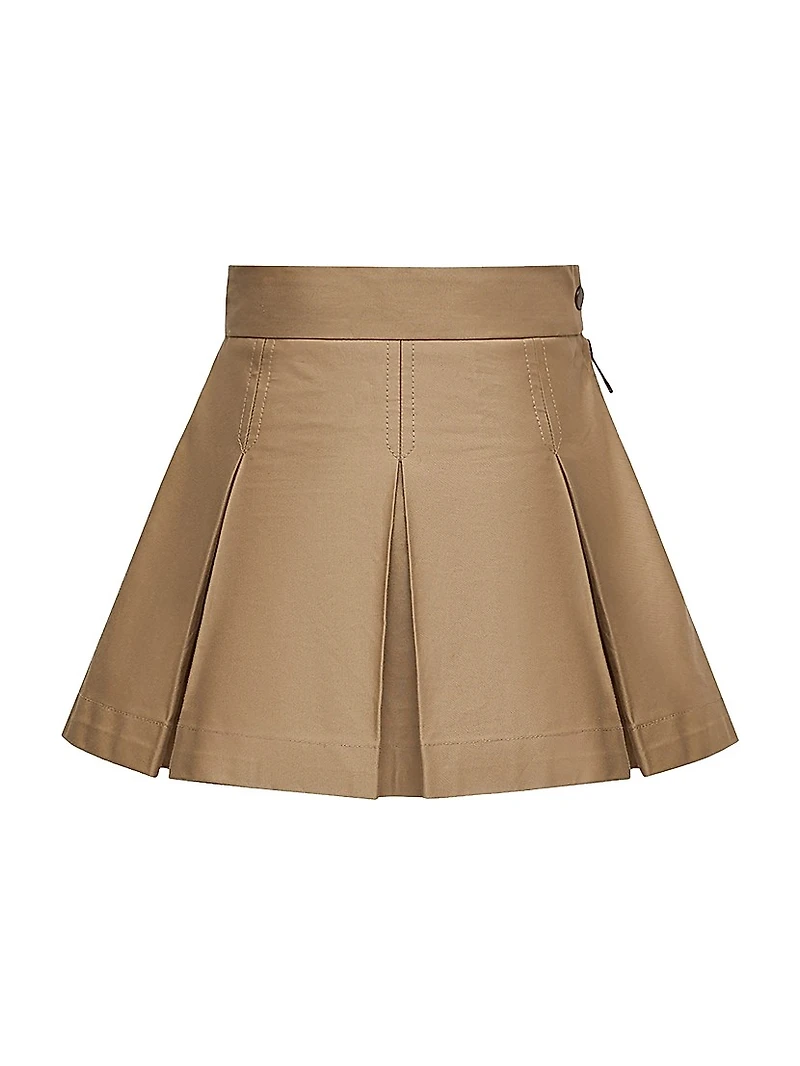 Little Girl's & Skirt Cotton Gabardine
