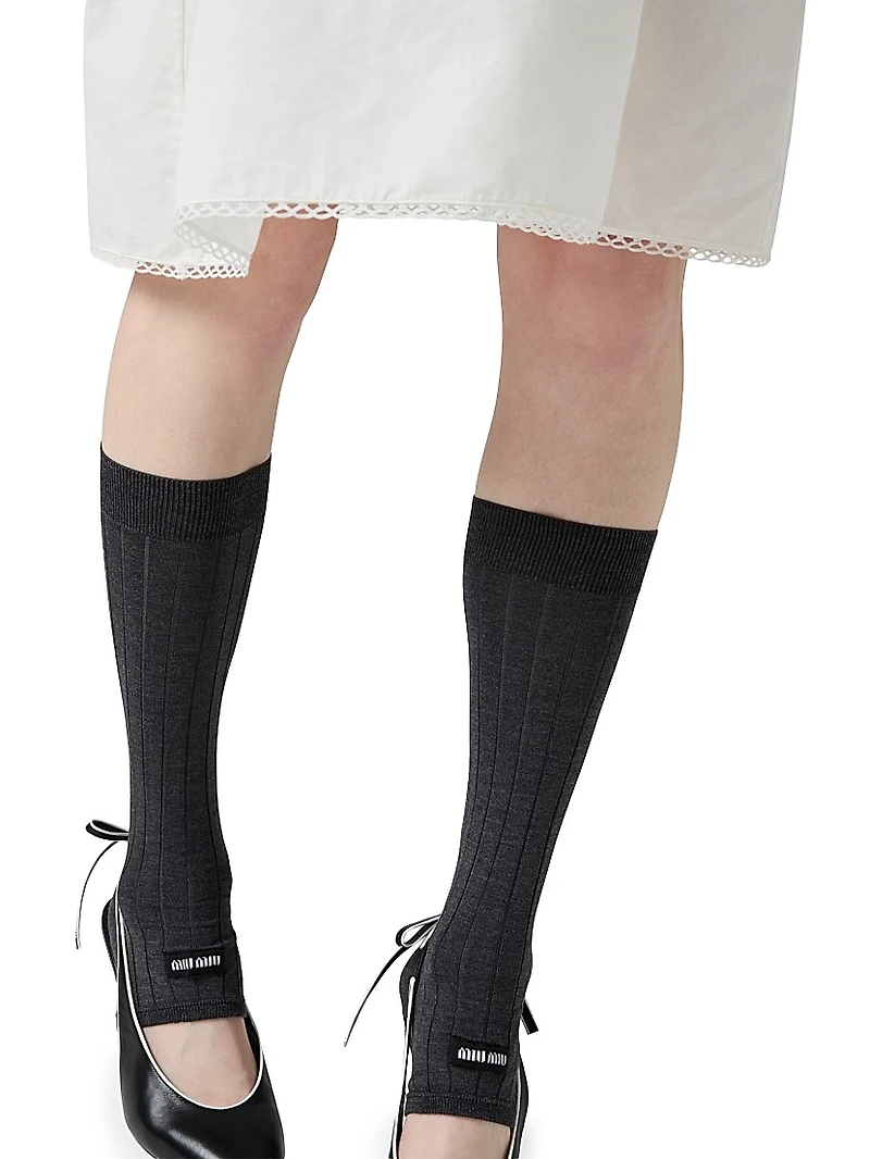 Silk Knee-High Socks