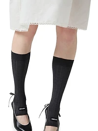 Silk Knee-High Socks