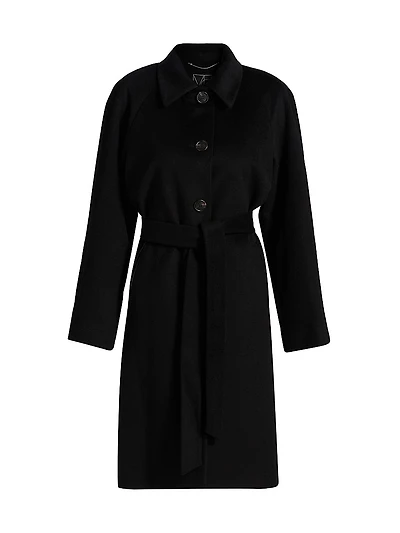 Belted Wool-Blend Coat
