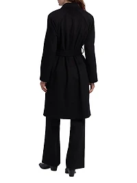 Belted Wool-Blend Coat