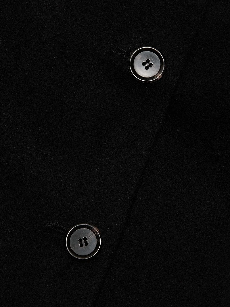 Belted Wool-Blend Coat