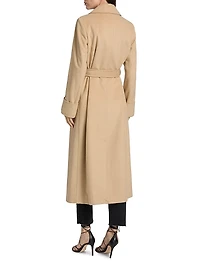 Belted Wool-Blend Coat