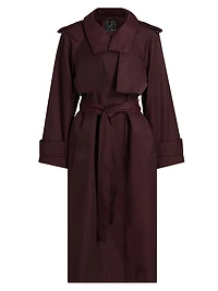 Cotton-Blend Poplin Trench Coat