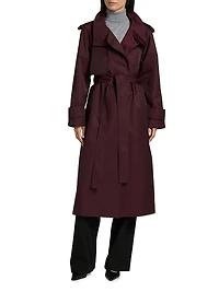 Cotton-Blend Poplin Trench Coat