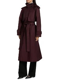 Cotton-Blend Poplin Trench Coat