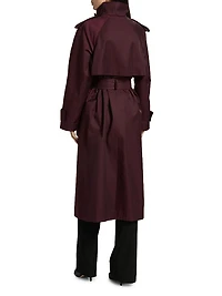 Cotton-Blend Poplin Trench Coat
