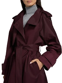 Cotton-Blend Poplin Trench Coat