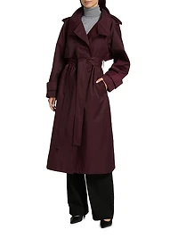 Cotton-Blend Poplin Trench Coat