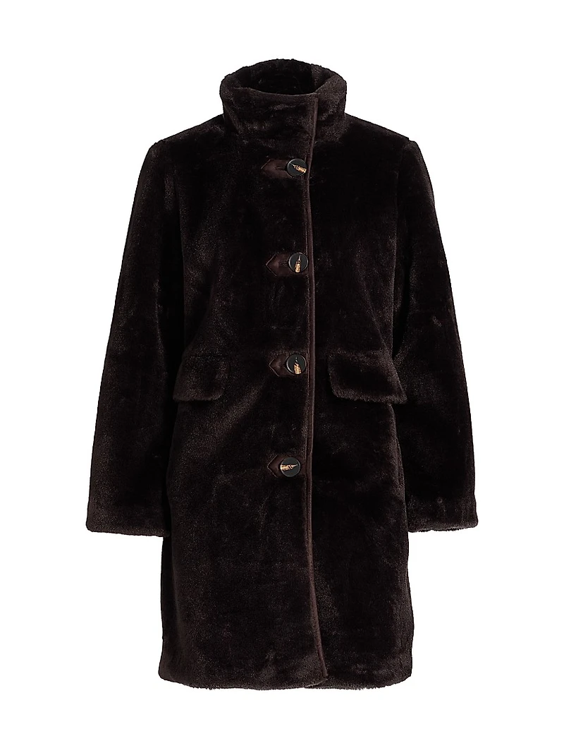Faux-Fur Long Coat