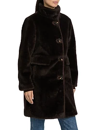 Faux-Fur Long Coat