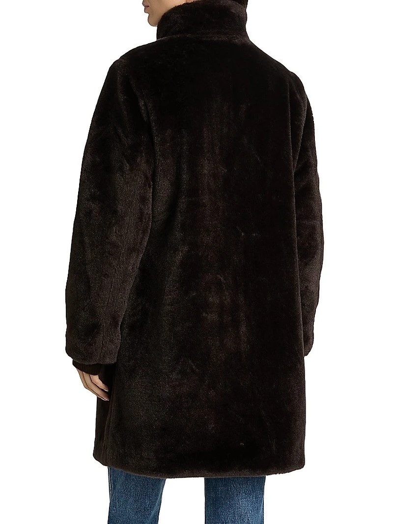 Faux-Fur Long Coat
