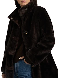 Faux-Fur Long Coat