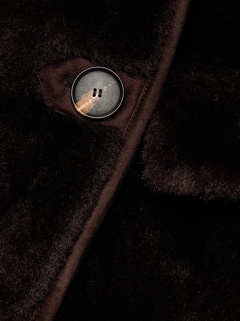 Faux-Fur Long Coat