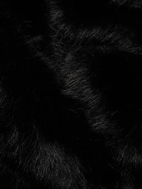 Mink Stripe Faux-Fur Coat