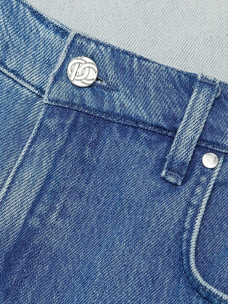 Faye Ombré High-Rise Wide-Leg Jeans