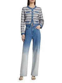 Elain Denim Trim Tweed Jacket