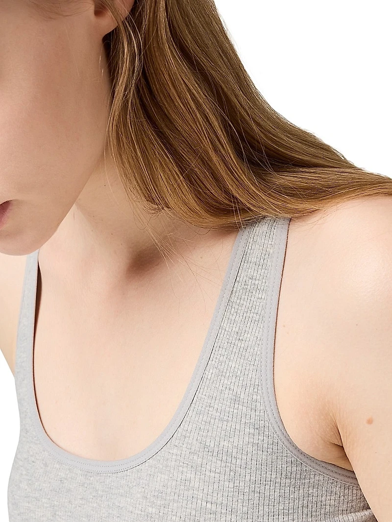 Seamless Mélange Racerback Crop Top