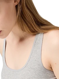 Seamless Mélange Racerback Crop Top