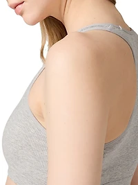 Seamless Mélange Racerback Crop Top