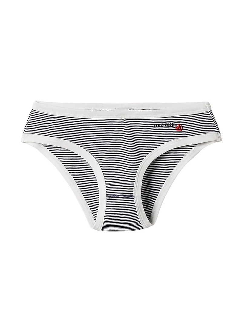Petit Bateau x Miu Ribbed Jersey Briefs