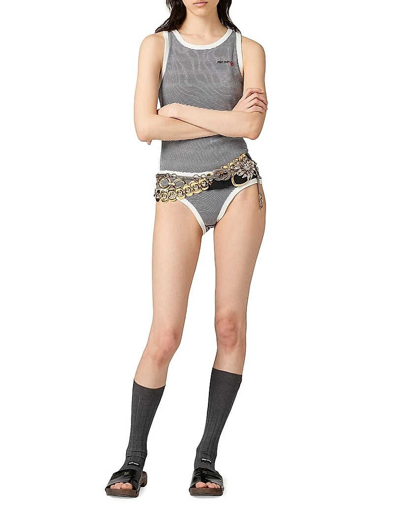 Petit Bateau x Miu Ribbed Jersey Briefs