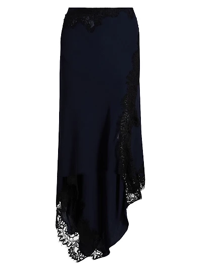Hartley Asymmetric Midi-Skirt