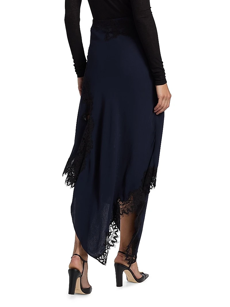 Hartley Asymmetric Midi-Skirt