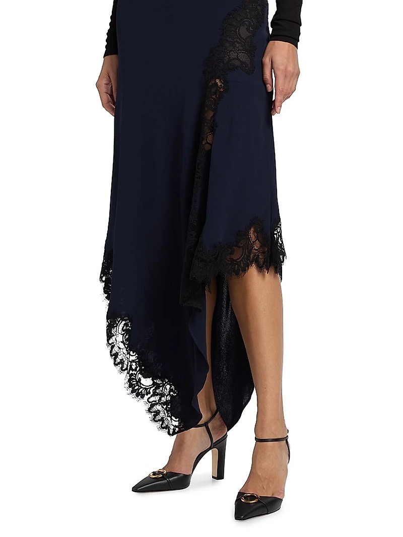 Hartley Asymmetric Midi-Skirt