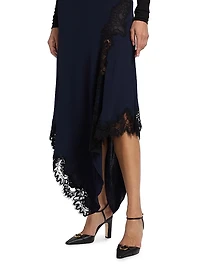 Hartley Asymmetric Midi-Skirt