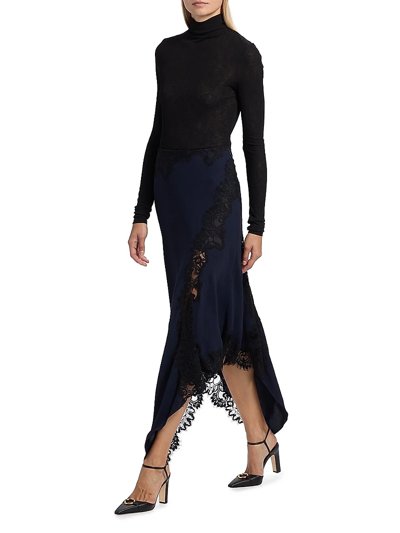Hartley Asymmetric Midi-Skirt
