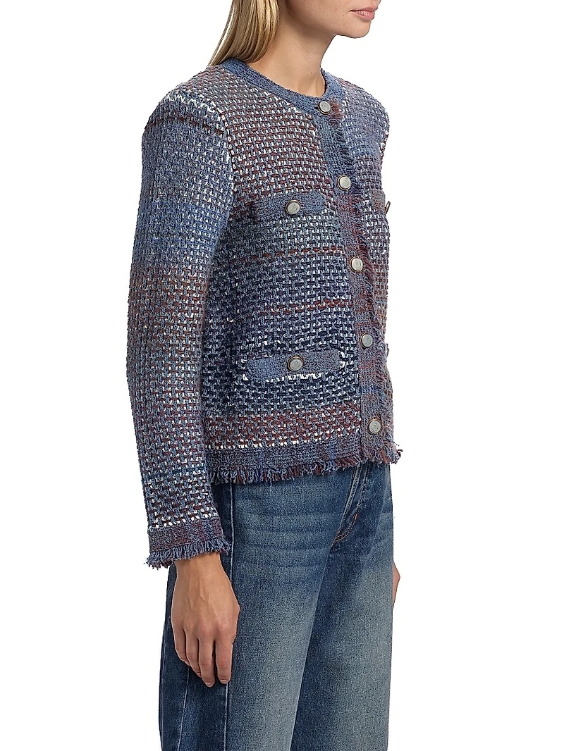 Sariyah Cotton-Blend Knit Jacket