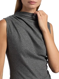 Mylie Stretch-Wool-Blend Sleeveless Top