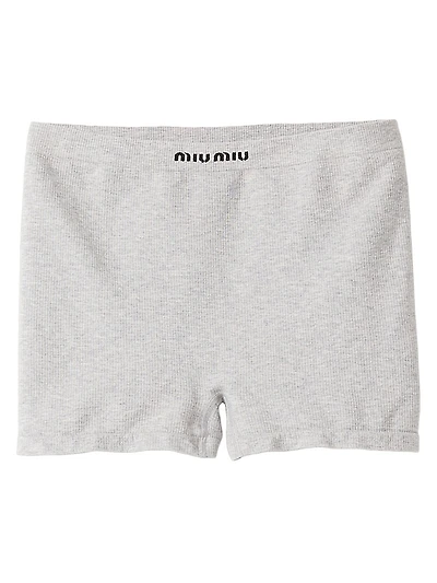Seamless Mélange Knit Boxer Shorts