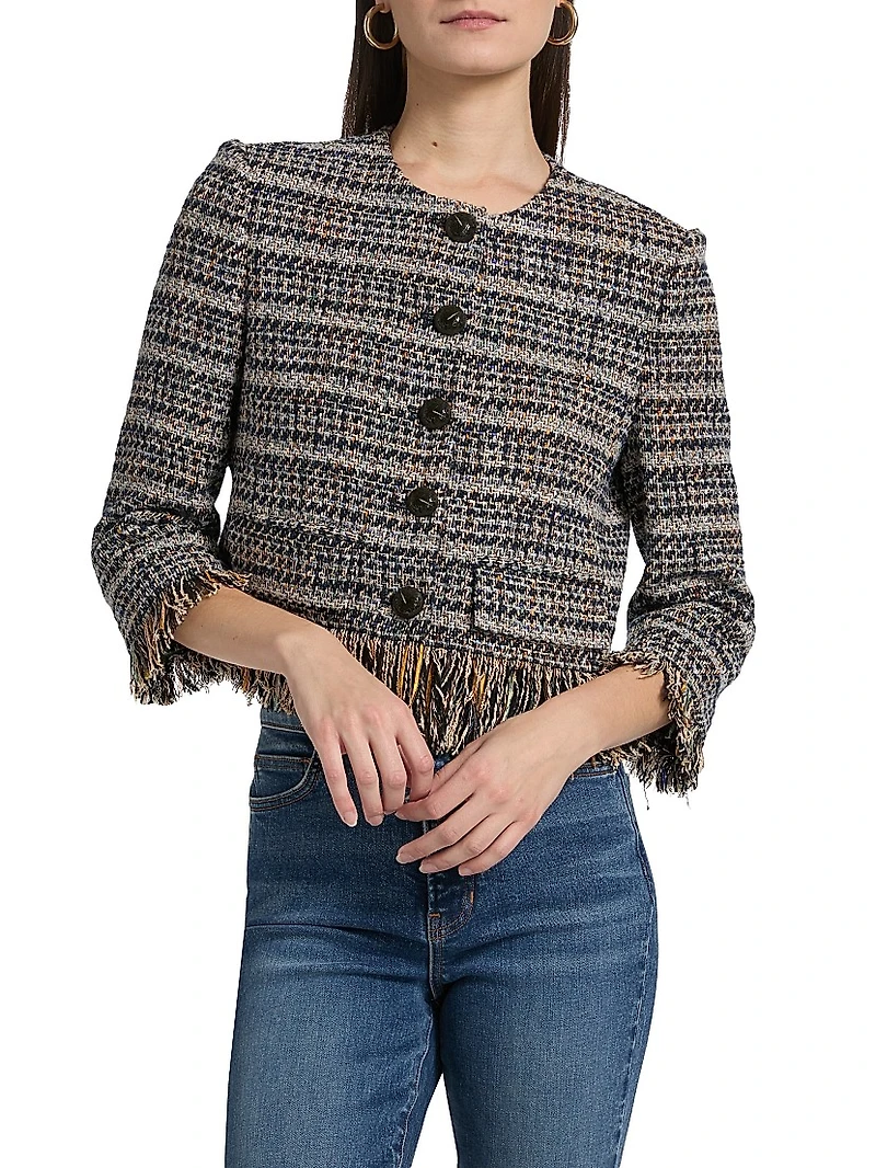 Lyons Tweed Fringe Jacket