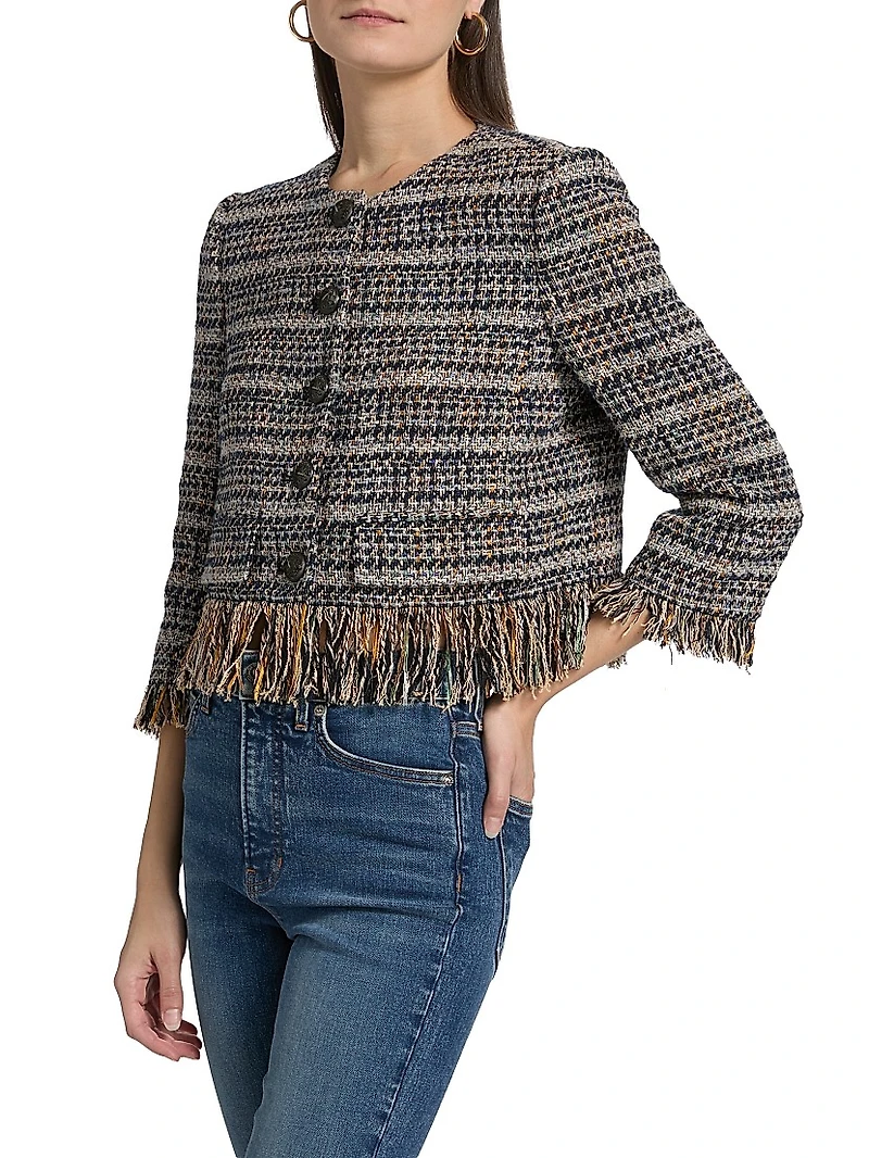Lyons Tweed Fringe Jacket