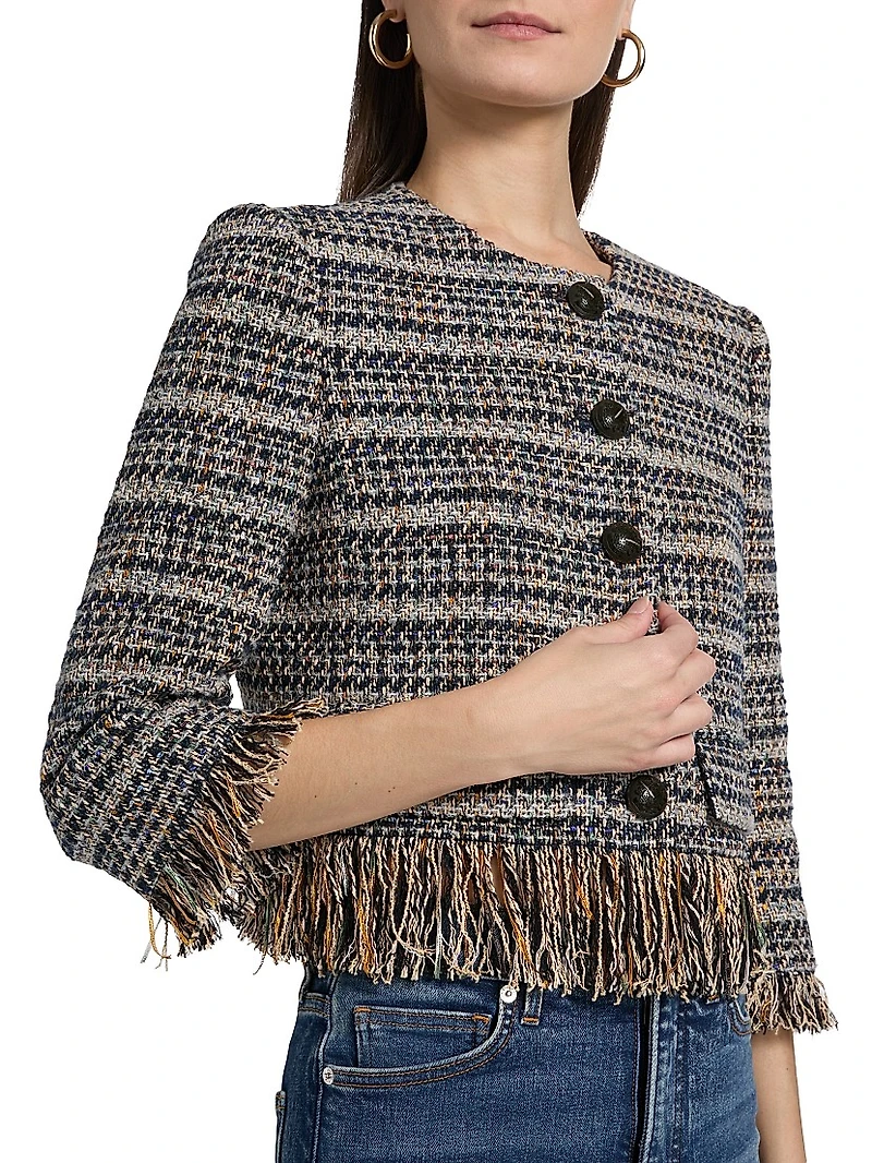 Lyons Tweed Fringe Jacket