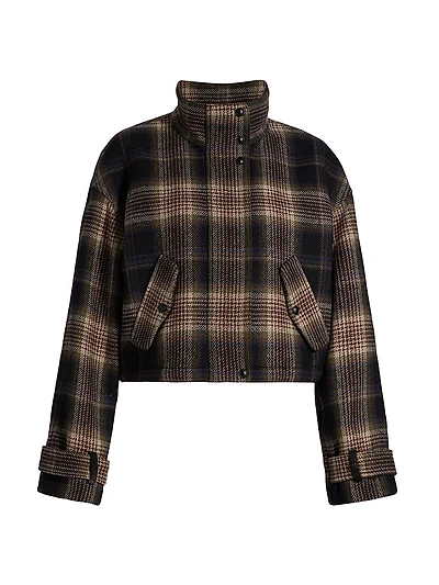Bateman Check Wool-Blend Jacket