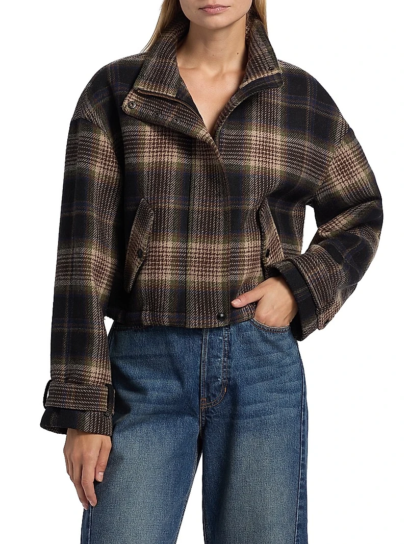 Bateman Check Wool-Blend Jacket