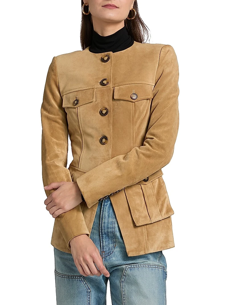 Orrin Suede Cargo Jacket