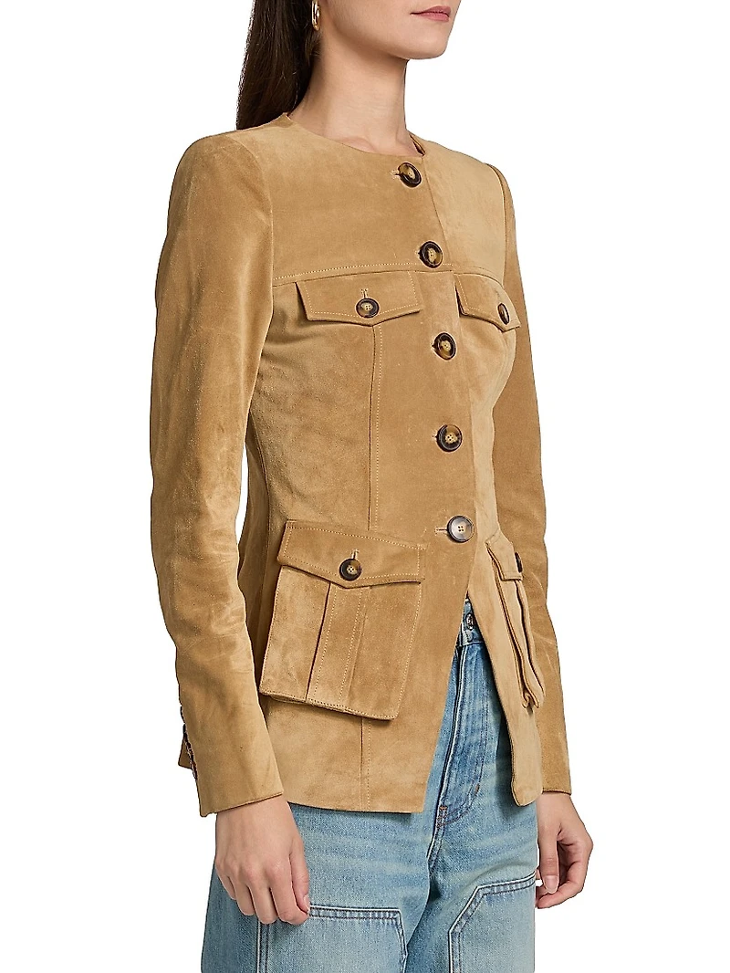 Orrin Suede Cargo Jacket