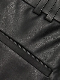 Pavaline Faux-Leather Miniskirt