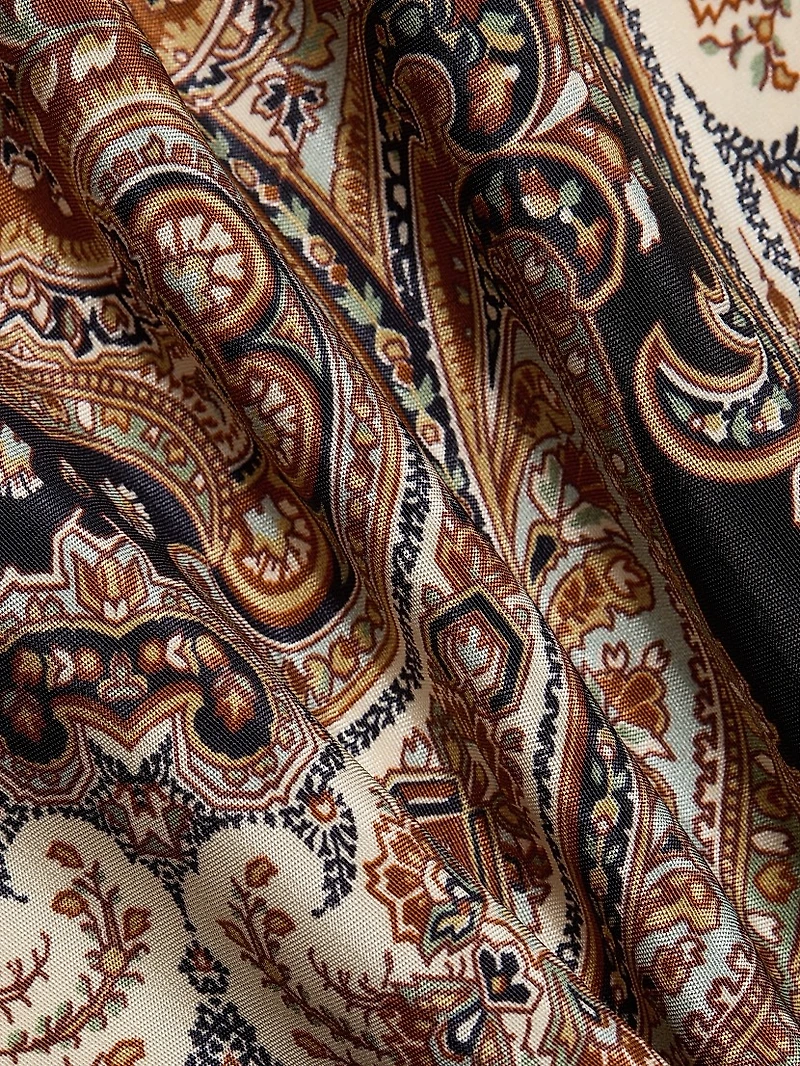 Lupita Printed Silk-Blend Maxi Dress