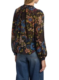 Ashlynn Floral Silk Blouse