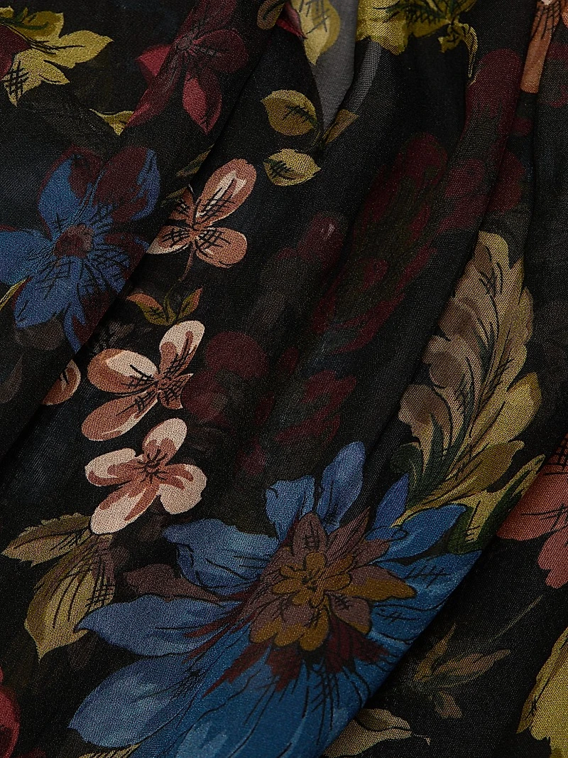 Ashlynn Floral Silk Blouse