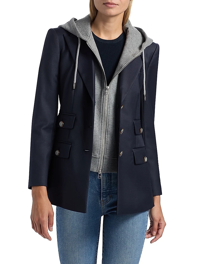 Stretch-Cotton-Blend Hoodie Dickey